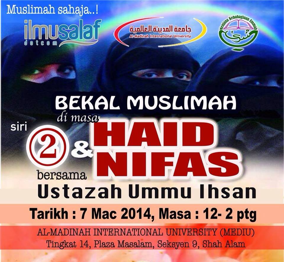 Ustazah Ummu Ihsan - Bekal Muslimah di Masa Haid & Nifas